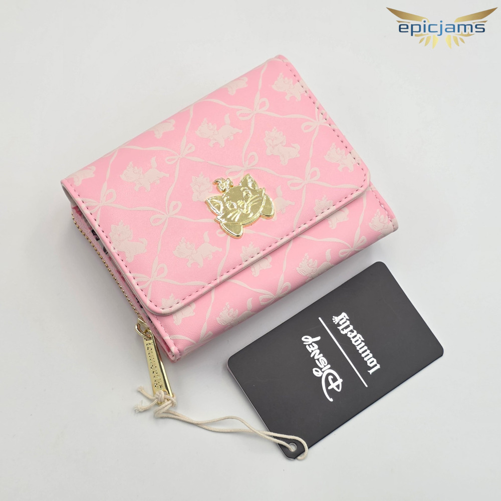 Loungefly Disney The Aristocats Marie Bows Allover Print Wallet New